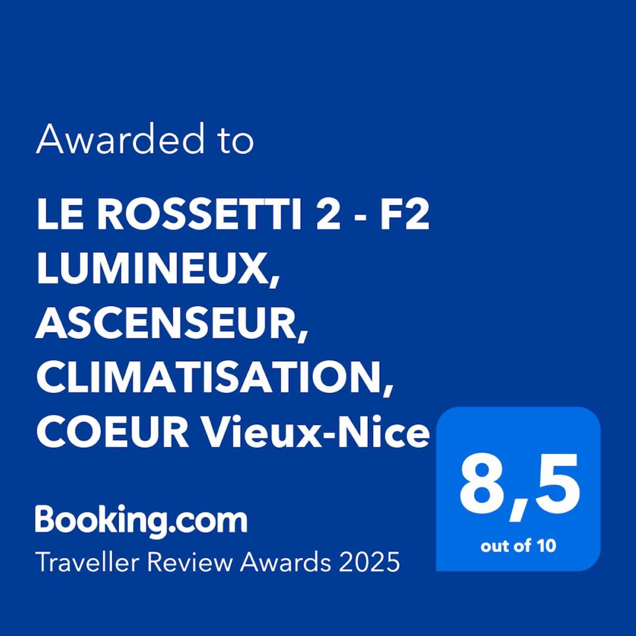 Le Rossetti 2 - F2 Lumineux, Ascenseur, Climatisation, Coeur Vieux-Nice Eksteriør bilde